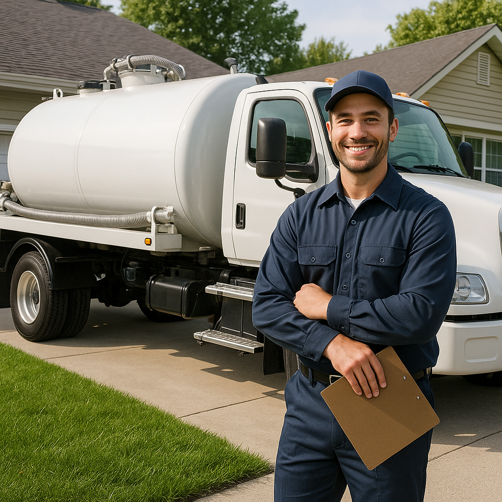 Professional septic service technician ready to help in McKinney